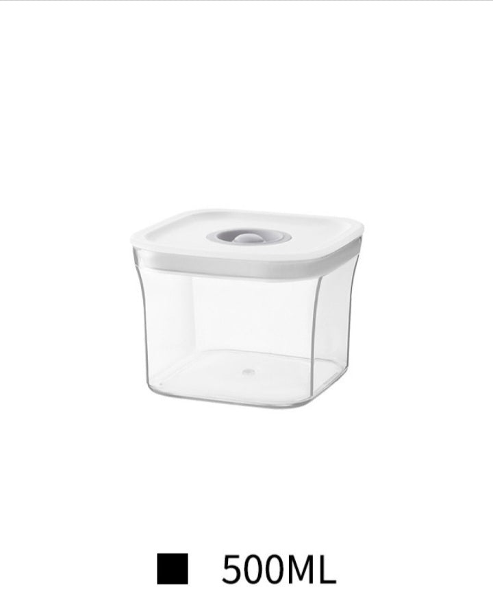 Square Acrylic Sealed Cereal Jar