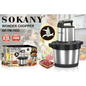 6.5L Sokany Multipurpose food Processor,  Meat Grinder and Yam pounder. 1,500watts