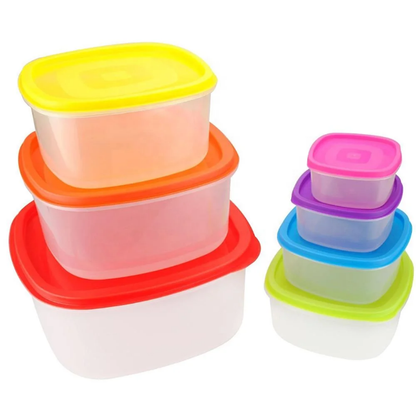 Rainbow Lids Fridge and Freezer bowls Set
