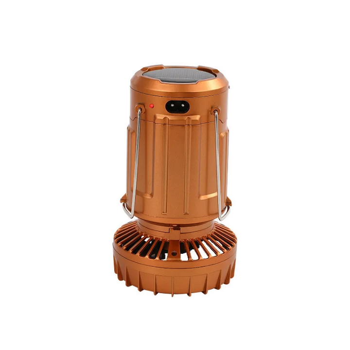 solar charging Camping Light with fan